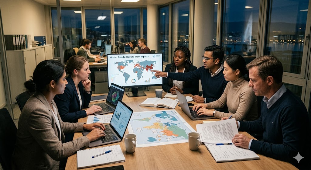 Global Political Research on Remote Work