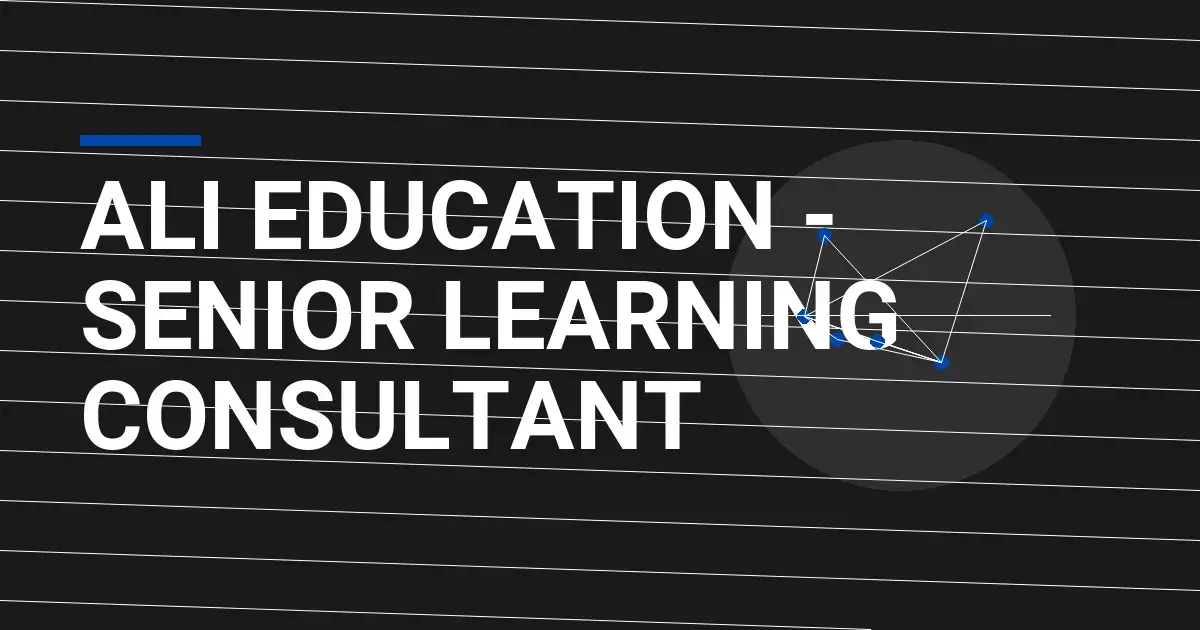 Ali Education - Senior Learning Consultant