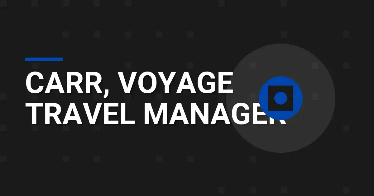 Carr, Voyage Travel Manager