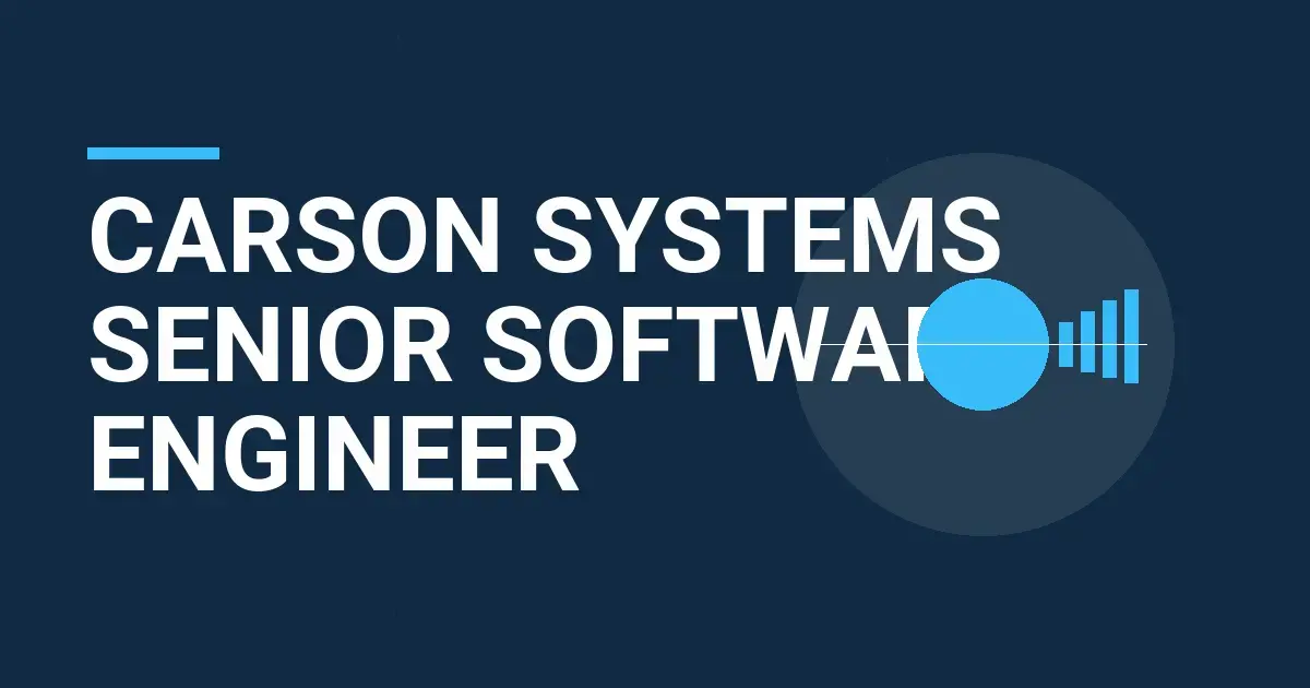 Carson Systems Senior Software Engineer