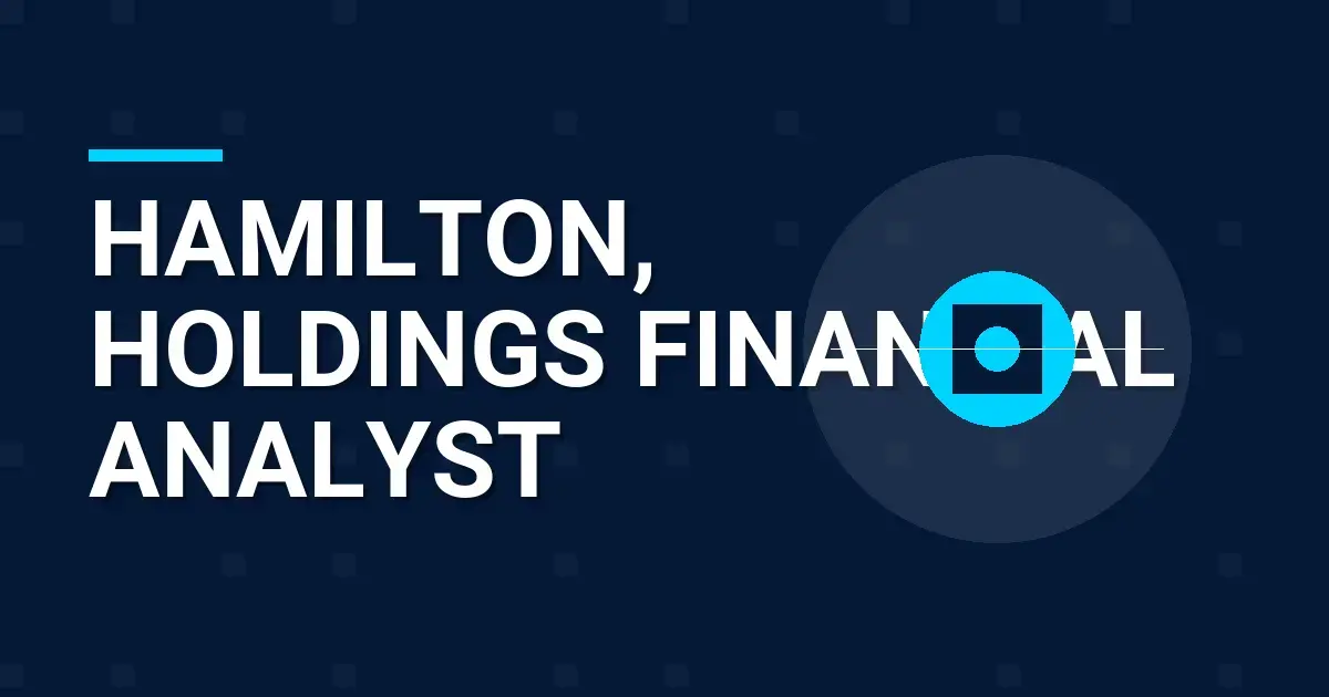 Hamilton, Holdings Financial Analyst